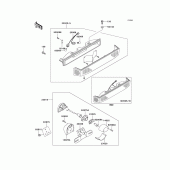 Схема узла: Задний фонарь (Стоп-сигнал) для Kawasaki ZG1200 Voyager XII