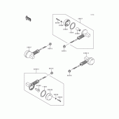 Схема узла: Поворотники для Kawasaki KL650 KLR650
