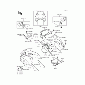 Схема узла: Cowling(1/2)(zx600-e6) для Kawasaki ZX600 Ninja ZX-6