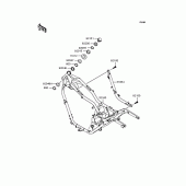 Схема вузла: Рама для Kawasaki VN250 Eliminator 250V