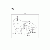 Схема узла: Сиденье для Kawasaki VN900 Vulcan 900 Custom