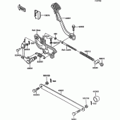 Схема вузла: Лапка гальма для Kawasaki VN750 VN750 Twin