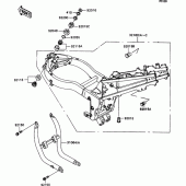 Схема вузла: Рама для Kawasaki ZX1100 ZZ-R1100
