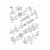 Схема узла: Трансмиссия для Kawasaki ZX636 Ninja ZX-6R