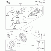 Схема вузла: Starter motor для Kawasaki ZX600 Ninja ZX-6RR