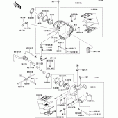 Схема вузла: Повітряний фільтр Kawasaki EJ650 W650