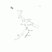 Схема узла: Stand(s) для Kawasaki VN1500 Vulcan 1500 Mean Streak