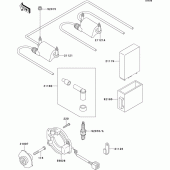 Схема вузла: Система запалювання для Kawasaki ZR550 Zephyr
