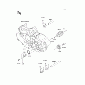 Схема вузла: Gear change drum/shift fork(s) для Kawasaki KX450 KX450F