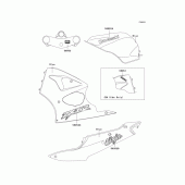 Схема вузла: Decals(blue)(ca,us)(zx600-j2) для Kawasaki ZX600 Ninja ZX-6R