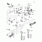 Схема вузла: Кермо для Kawasaki KX85 KX85