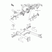 Схема узла: Задний рычаг (Маятник) для Kawasaki VN750 Vulcan 750