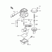 Схема вузла: Комплектуючі карбюратора для Kawasaki ZR400 Zephyr X