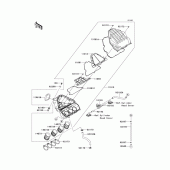 Схема узла: Воздушный фильтр для Kawasaki KLZ1000 Versys 1000