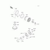 Схема узла: Масляный насос для Kawasaki EJ800 W800