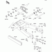 Схема узла: Задний рычаг (Маятник) для Kawasaki ZX600 Ninja ZX-6R