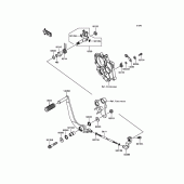 Схема вузла: Перемикач передач для Kawasaki EN650 Vulcan S SE