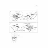 Схема узла: Наклейки для Kawasaki KLX450 KLX450R
