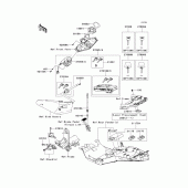 Схема узла: Ignition switch/locks/reflectors для Kawasaki ZG1400 Concours 14
