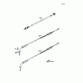 Схема вузла: Троси для Kawasaki VN1500 Vulcan 1500L