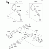 Схема вузла: Поворотники для Kawasaki ZG1000 1000GTR