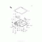 Схема вузла: Oil Pan для Kawasaki ZX1400 Ninja ZX-14R ABS