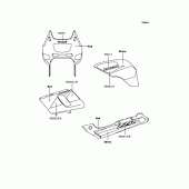Схема вузла: Наклейки (red; ZX400-N7) для Kawasaki ZX400 ZZR400