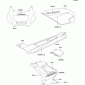 Схема вузла: Decals(red/rose)(ex250-h5) для Kawasaki EX250 ZZR250