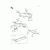 Схема вузла: Side covers/chain cover(1/2)(zx600-e4) для Kawasaki ZX600 Ninja ZX-6