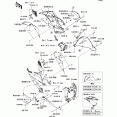 Схема вузла: Нижній обтічник для Kawasaki ZX636 Ninja ZX-6R ABS