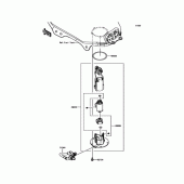 Схема узла: Топливный насос для Kawasaki KLE250 Versys-X 250 ABS