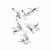 Схема вузла: Підніжки для Kawasaki ZX636 Ninja ZX-6R ABS