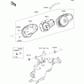 Схема вузла: Meter(s) для Kawasaki ZR750 Z750