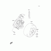 Схема вузла: Генератор для Kawasaki KLX125 KLX125L