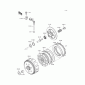 Схема вузла: Зчеплення для Kawasaki KL250 KLR250