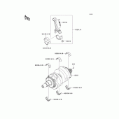 Схема узла: Коленчатый вал для Kawasaki KLE650 Versys 650