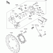 Схема узла: Задний тормоз для Kawasaki ZX636 Ninja ZX-6R
