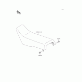 Схема узла: Сиденье для Kawasaki KX500