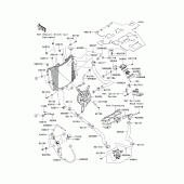 Схема узла: Радиатор (1/2) для Kawasaki ZX1000 Ninja ZX-10R