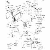 Схема вузла: Радіатор (1/2) для Kawasaki ZR750 Z750