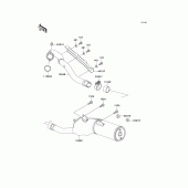 Схема вузла: Вихлопна система для Kawasaki KLX300R