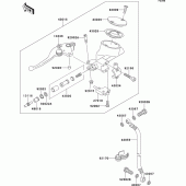 Схема узла: Clutch master cylinder для Kawasaki VN1500 VN1500 Classic