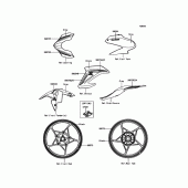 Схема вузла: Decals(Gray) для Kawasaki ZR900 Z900 ABS