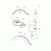 Схема вузла: Decals(black)(vn1500-e5) для Kawasaki VN1500 Vulcan 1500 Classic