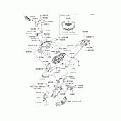 Схема вузла: Cowling(1/2) для Kawasaki ZR1000 Z1000