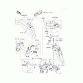 Схема узла: Крыло для Kawasaki KLX250 KLX250