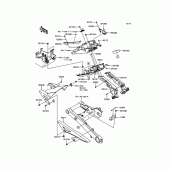 Схема вузла: Заднє крило для Kawasaki ZR1000 Z1000 ABS