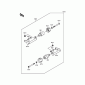Схема вузла: Аксесуар( 엔진 gard) для Kawasaki EX250 Ninja 250