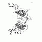Схема вузла: Картер двигуна для Kawasaki EL250 Eliminator 250LX