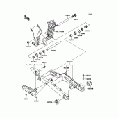 Схема узла: Задний рычаг (Маятник) для Kawasaki ZX1000 Z1000SX ABS